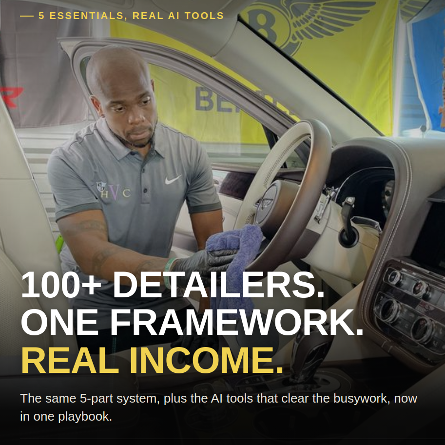 Pro Detailer Playbook