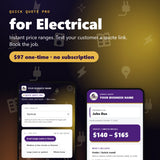Quick Quote Pro for Electrical — $97 one-time, no subscription