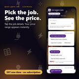 Pick the electrical job details and see the price