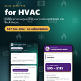 Quick Quote Pro for HVAC — $97 one-time, no subscription