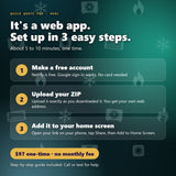 Quick Quote Pro for HVAC is a web app: set up in 3 easy steps, $97 one-time
