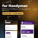 Quick Quote Pro for Handyman — $97 one-time, no subscription
