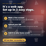 Quick Quote Pro for House Cleaning is a web app: set up in 3 easy steps, $97 one-time