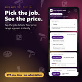Pick the painting job details and see the price