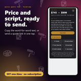 Painting quote price and word-for-word script ready to send