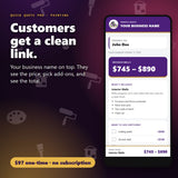 Your customer opens a clean branded quote link for Painting