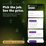 Pick the pest control job details and see the price