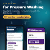 Quick Quote Pro for Pressure Washing — $97 one-time, no subscription