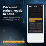 Window Cleaning quote price and word-for-word script ready to send